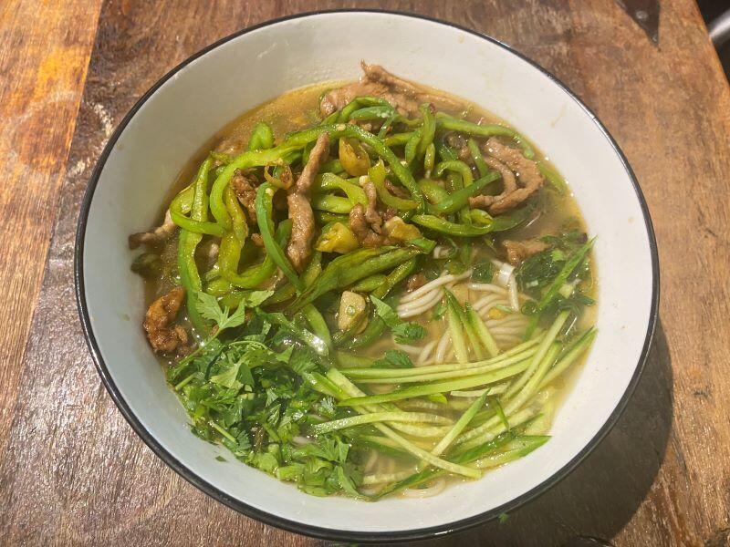 Shredded Pepper & Beef Noddle